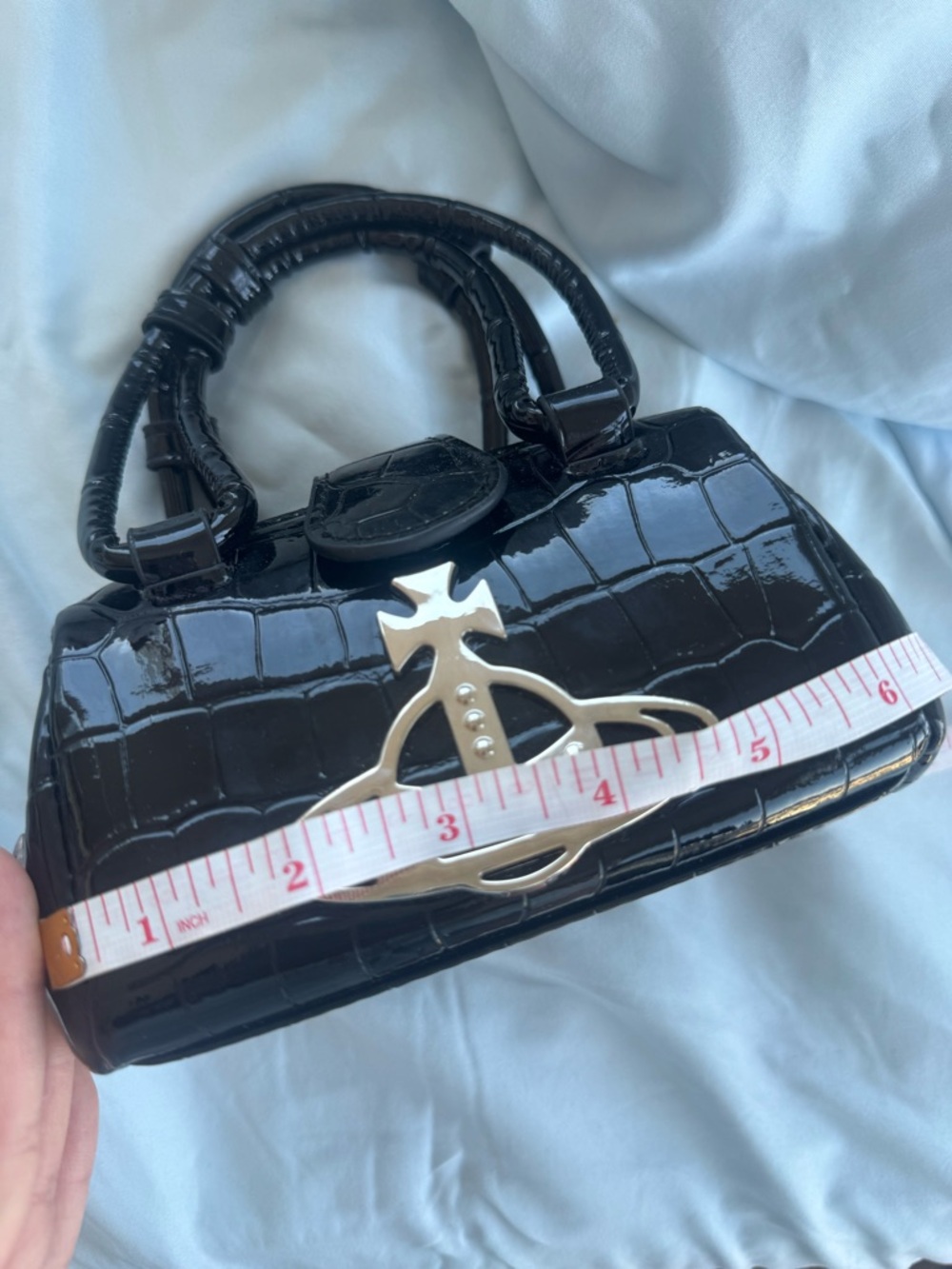 Vivienne Westwood patent leather mini bag brand new - Picture 7 of 8